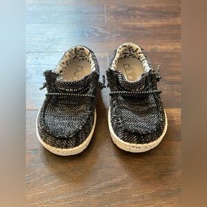 Hey Dude Wally Toddler | Size K7 | Black